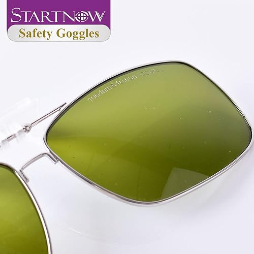 Miniatura 9 de Startnow Gafas láser de fibra 1064 nm OD4+ para marcado de la máquina, gafas de protección láser