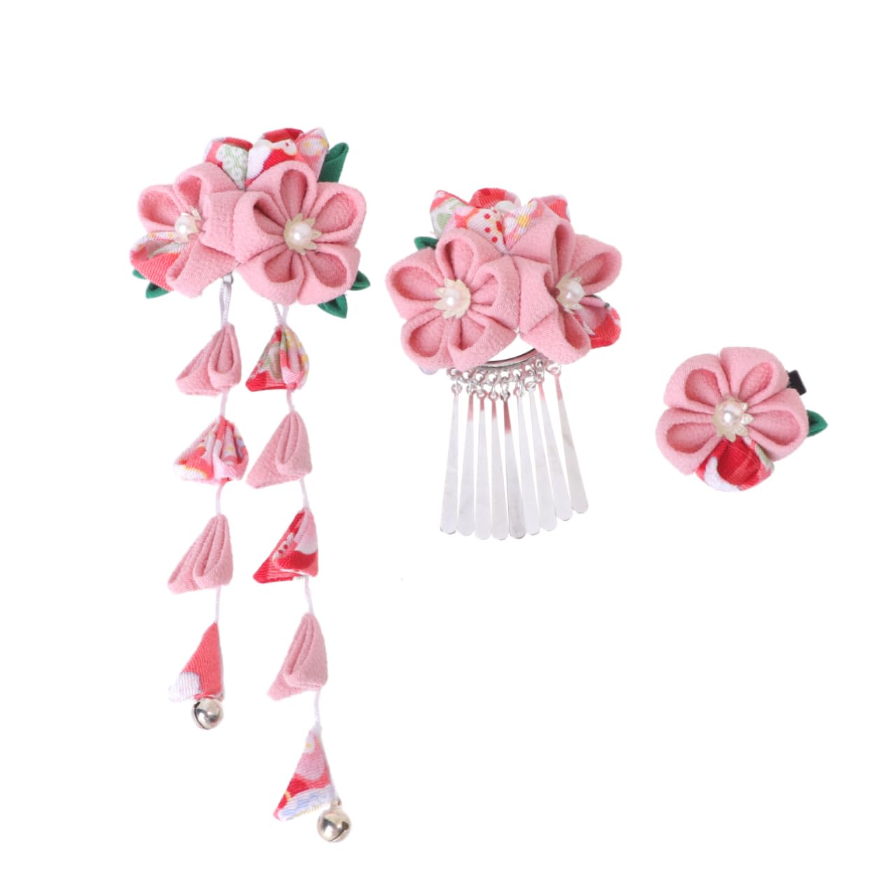 FRCOLOR 3 Set Di Fermagli Per Con Motivo Giapponese Fermagli Laterali Per Da Donna Design Floreale Accessori Per Eleganti Per Le Donne 3 Pezzi*3
