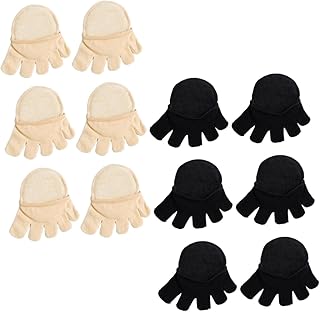 SOIMISS 6 Pairs Half Soles Toe Socks Seamless Socks for Women Ladies Socks Summer Socks Features Socks for Women Toe Socks No Show Five Finger Half Socks Forefoot Sock Half Socks for Toes