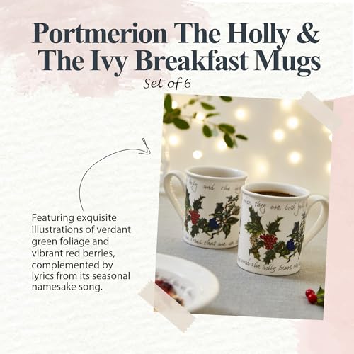 Set de 6 mugs Portmeirion Holly and Ivy miniatura 2