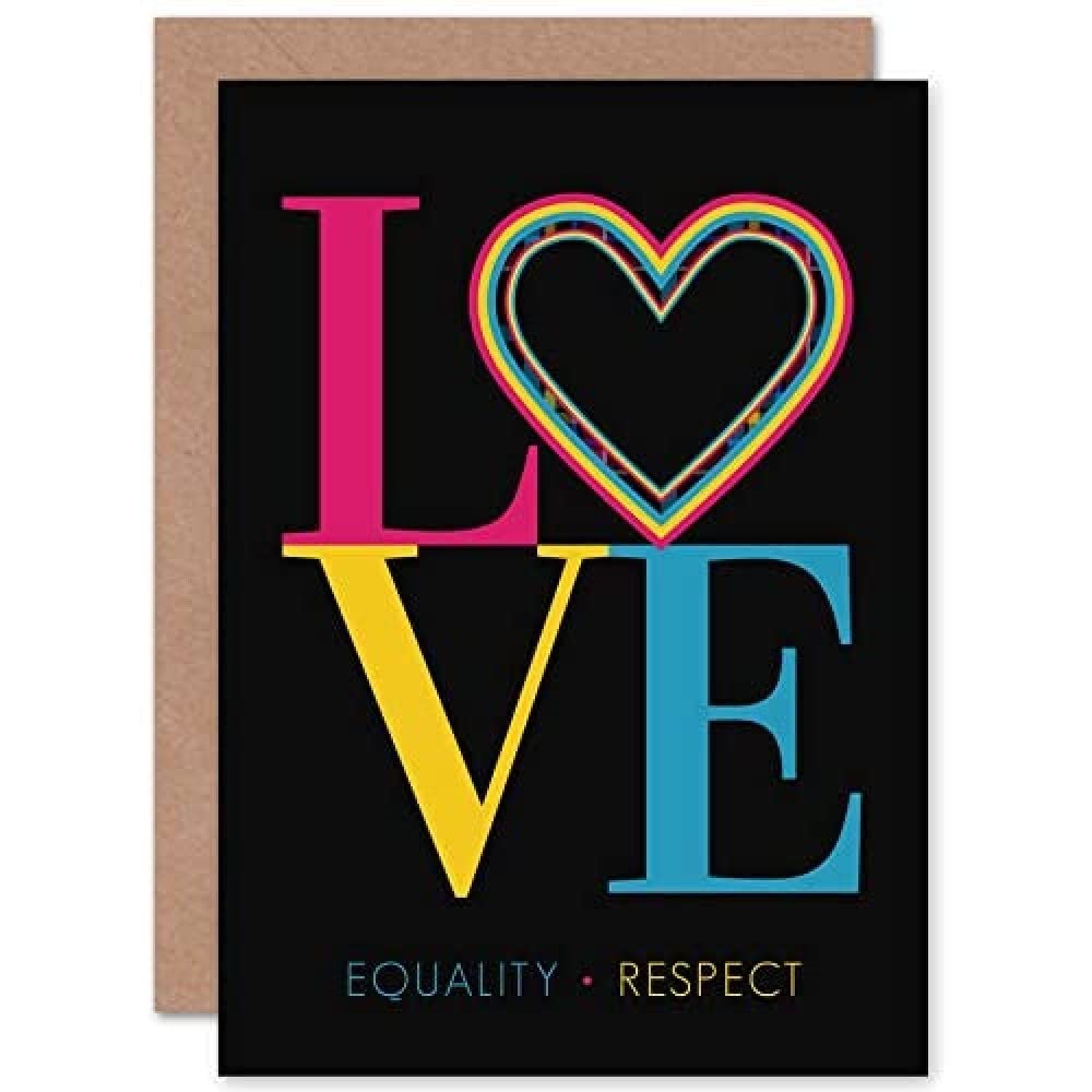 Wee Blue Coo Who Cares Scotland Love Equality Respect Heart Tartan Greeting Card With Envelope Inside Premium Quality