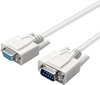 UOTEK RS232 Serial Cable 4.9 Ft, 2 PCS DB9 Male to Female Cable 9 Pin RS 232 Extension Straight Through Serial Cable