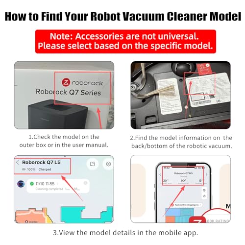 Image of Q7 M5 Accessories Kit Replacement Compatible with Roborock Q7 M5+ /Q7 L5 /Q7 L5+ Robot Vacuum, 2 Main Brush, 4 Mop Clothes, 6 Side Brushes, 4 Filters, 1 Cleaning Tool