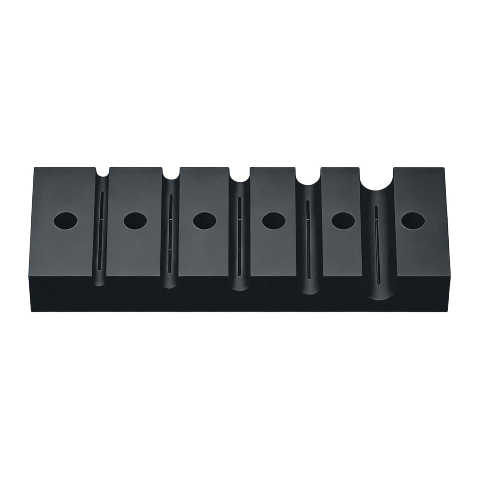 Limtula Black Polymer Wire Stripping Block 3.74In Multi-Slot Cable Guide Holder For Manual Cable Setup, Appliance Care And Home Use Wire Holder Jig Guide Prep Aid Hand Setup Slot Fixing Stand Appliance Service Home
