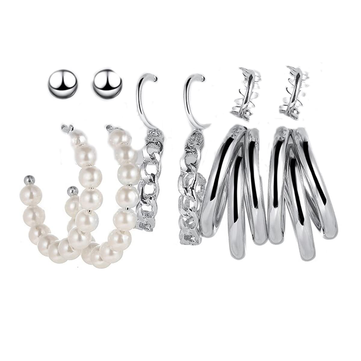 Jewels Galaxy Jewellery For Women Silver-Plated Drop Earrings (JG-PC-ERGI-8670) (B09P3KGZD7) Amazon Price History, Amazon Price Tracker