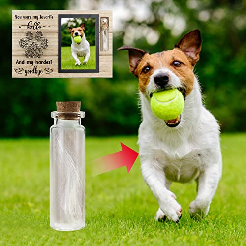 Dog-Memorial-Frame-for-Ashes-or-Hair-with-Glass-Bottle-Pet-Loss-Gifts-for-Loss-of-Dog-Sympathy-Picture-FrameBlack - Cucciolini Doodles   Dog-Memorial-Frame-for-Ashes-or-Hair-with-Glass-Bottle-Pet-Loss-Gifts-for-Loss-of-Dog-Sympathy-Picture-FrameBlack