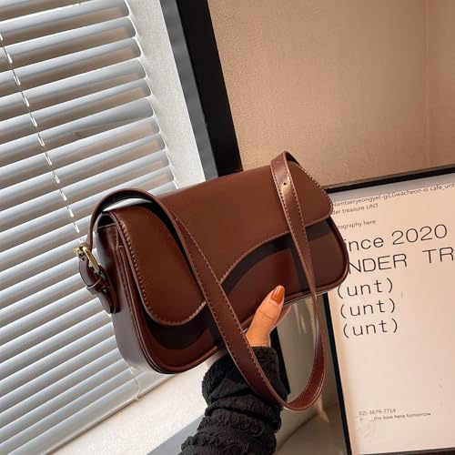 Image of PU Leather Tote Bag for Women with 2 Removable Straps and Zipper Closure