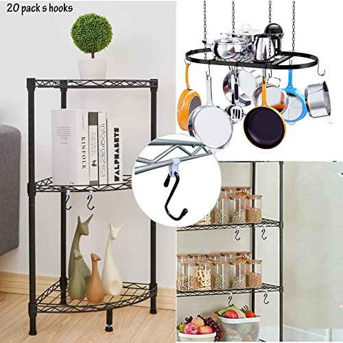 Crhexpva Anti Drop Wire Shelving S Hooks Metal Rack Hangers Untensil Hanging Hooks Shelves Hooks, Accessories Hangers (Shape A) #TOP2