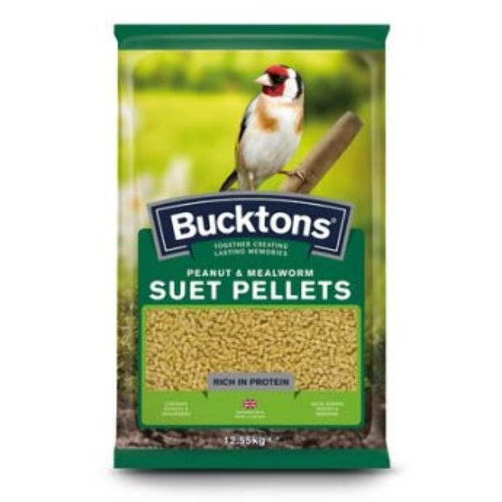 Granulés de suif oiseaux Bucktons aliment énergétique cacahuète vers de farine sac 12kg