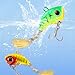 GMBYLBY 5Pcs Fishing Lure Spinner Baits Fishing Lures Spinner Fishing Lures with Hook Sequins Artificial Baits Enduring
