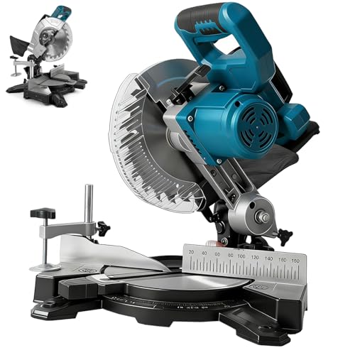 Kapp und Gehrungssäge für Makita 18V Akku Professional Kapp-Zugsäge Metall Gehrungssäge Tischplatte aus Aluminium-Druckguss 0-45 Schrägschnitte Ø 210mm Sägeblatt (Ohne Akku)