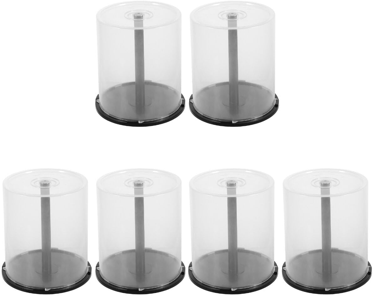 ABOOFAN 3sets Pp Material Storage Box Dvd Storage Bins Storage Bins Dvd Disk Holders Storage Cases 2pcs*3