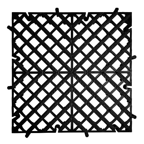 Dalles de sol emboîtables drainantes et antidérapantes en PVC pour vestiaires et escaliers