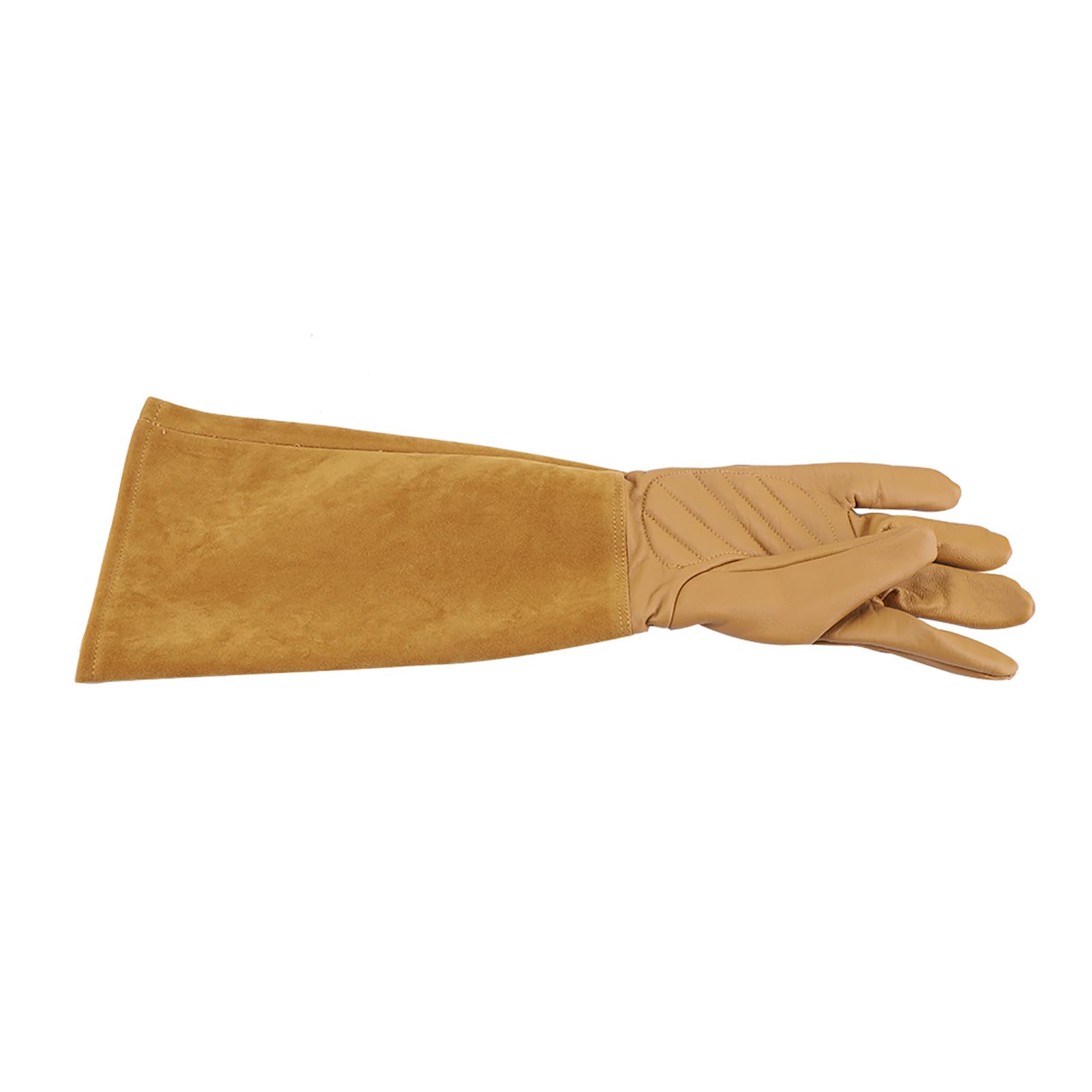 Yctze Guantes de Cuero para Jardinería, Poda de Rosas, Resistentes Al Desgaste, a Prueba de Pinchazos, Guantes de Trabajo para Podar, Trabajo en el Jardín, Pinchazos, Amarillo, Pequeño