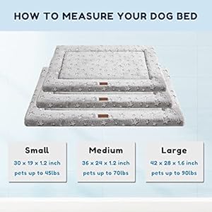   Stylish-Dog-Bed-for-Crate-with-Removable-Machine-Washable-Dog-Crate-Mat-Pad-with-Soft-Faux-Fur-Anti-Slip-Kennel-Pet-Bed-Mats-for-Medium-DogStar-Prints36x24-Inches