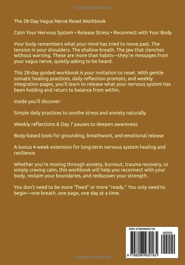 The 28-Day Vagus Nerve Reset Workbook: Calm Your Nervous System, Release Stress, and Reconnect with Your Body in Just 4 Weeks (The Healing Collection) - Image 2
