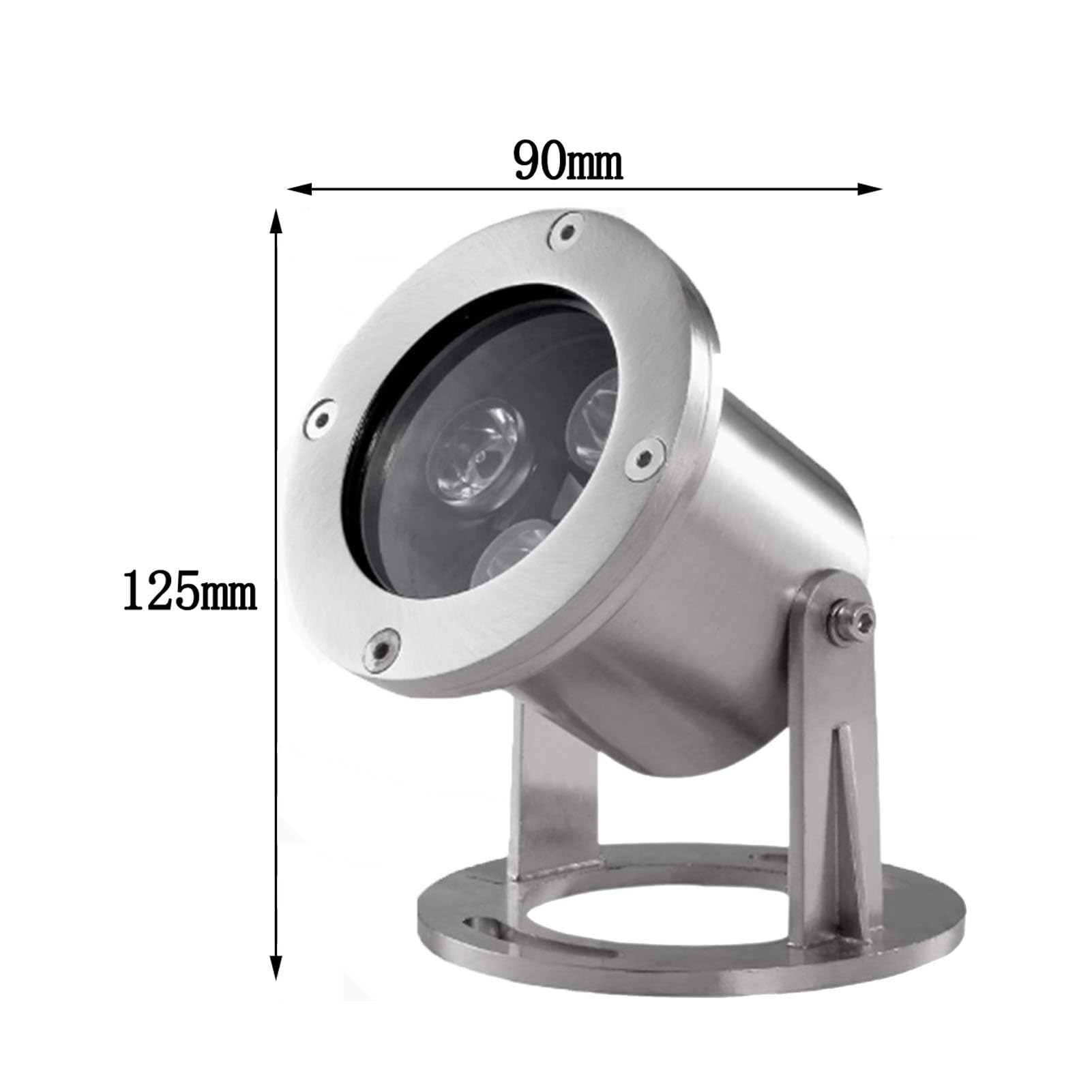RGB Faretti Piscina - Faretto Subacquei, Luci Per Fontane A LED In Acciaio Inossidabile Da 12/24V, Faretti Per Laghetti Per Pesci Impermeabili IP68, Luci Paesaggistiche Colorate Per Acquari(Blue,3W(12