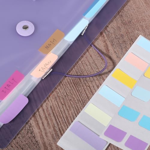 Image of 360 Pcs Sticky Index Tabs, Colored Book Sticky Tabs for Notebooks, Repositionable Page Tabs for Notebooks File Classification (1 Inch, 1.8x1 Inch)