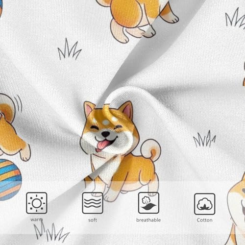 Cute Cartoon Dog White Undies for Toddler Girls, Cotton Girls Underwear, 2T–8 Years3