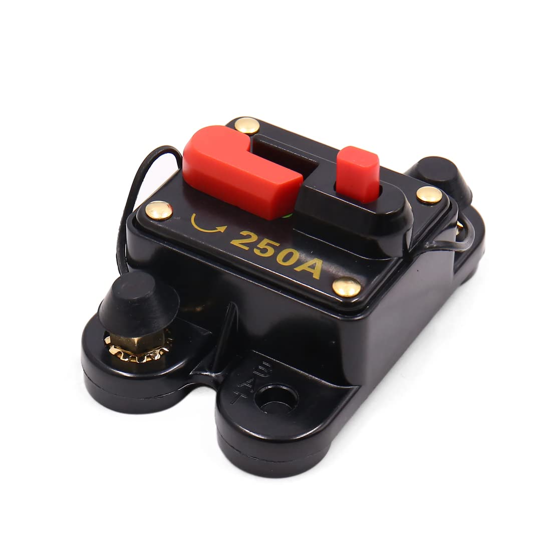 Interruttore Automatico 250 A Con Ripristino – Fusibile A Pulsante Per Auto, Camper, ATV E Impianti Audio