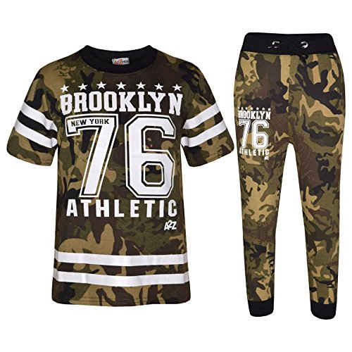 Conjunto de camiseta y pantalones deportivos para niños ideal para el colegio y parque