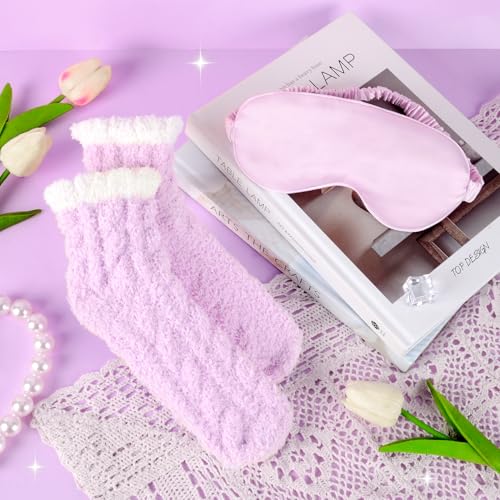 Cadeaus voor dames, cadeau-ideeën voor verjaardag en kerst, beste vriendin, moeder, set mok met warme deken en sokken, geschenkdoos voor Kerstmis en Valentijnsdag - Afbeelding 4
