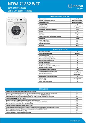 Indesit MTWA 71252 W IT