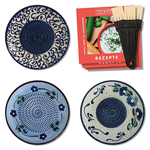 evergrate Keramikreibe 3er Verschenkset - Celia, Alba, Emma mit...