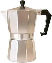 Cafeteira italiana Moka, alumínio ou aço inoxidável, 300 ml(INOX 6 XÍCARAS)