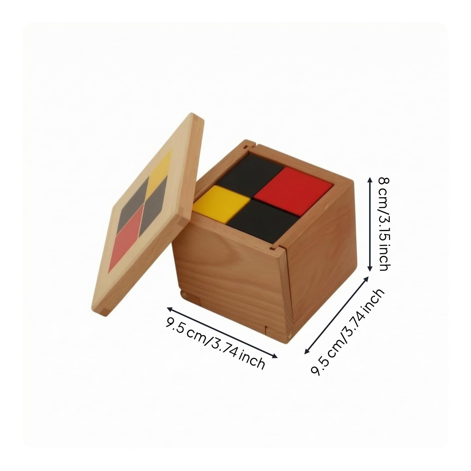 Cubo l Matemático Caja STEM Bloque para Estudiantes, Escuela, Hogar