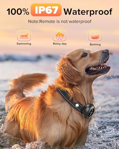 Image of XDX 2-in-1 Dog Shock Collar & Bark Collar - 3300FT Dog Training Collar with Remote, Automatic Anti-Barking, 5 Adjustable Sensitivity Levels, IP67 Waterproof E-Collar for Small Medium Large Dogs