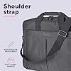Trust Primo Laptop Bag 16 Inch, Work Bag with Padded Interior, Adjustable Shoulder Strap, Dual Metal Zippers, Messenger Bag for Business, Notebooks, Macbook - Black #4