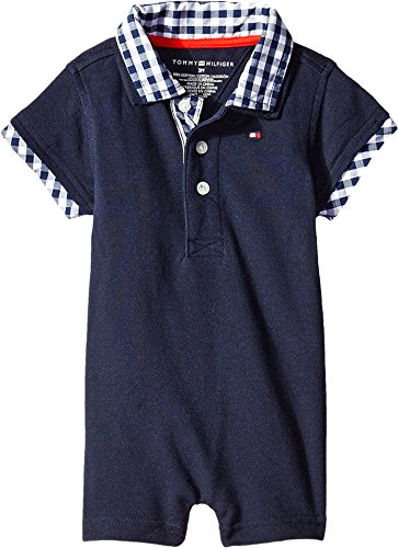 Tommy Hilfiger Baby Baxter Romper, Swim Navy, 6 Months