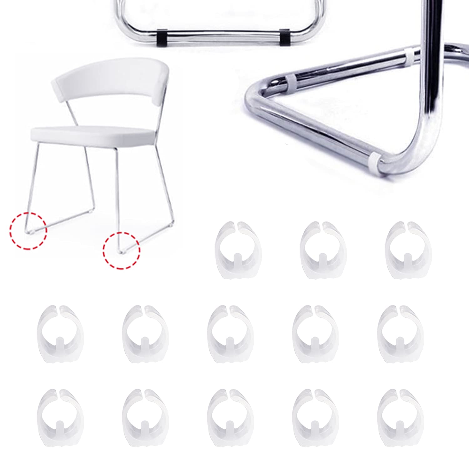 Buy Zaky 15 pcs Furniture Foot Rectangle Shaped NonSlip Chair Leg Tip