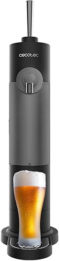 Cecotec BeerFlow 500 Portable Beer Dispenser for Cans and Bottles, Powered by AA Batteries 1.5V, Foam Control, 2 Modes, Easy to Clean and Store, Compact Design