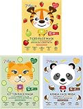 7th Heaven 'Party Animals' Kids Face Mask Pamper Pack | Soothe and Hydrate Dry Young Skin | Cute Tig