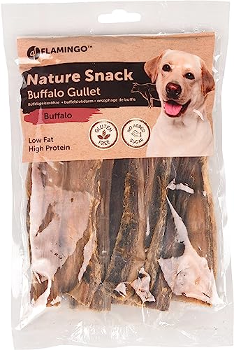 Bastoncini per cani – Trachea di bufalo piatta – 100g – naturale – snack leggero e digeribile