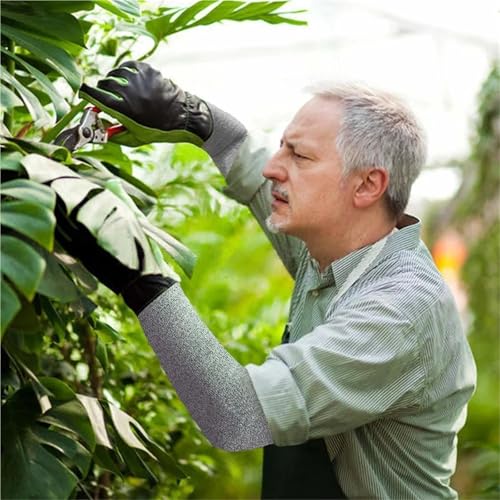 Mangas elásticas y guantes anticortes de 35cm para podar plantas con espinas de forma cómoda 7