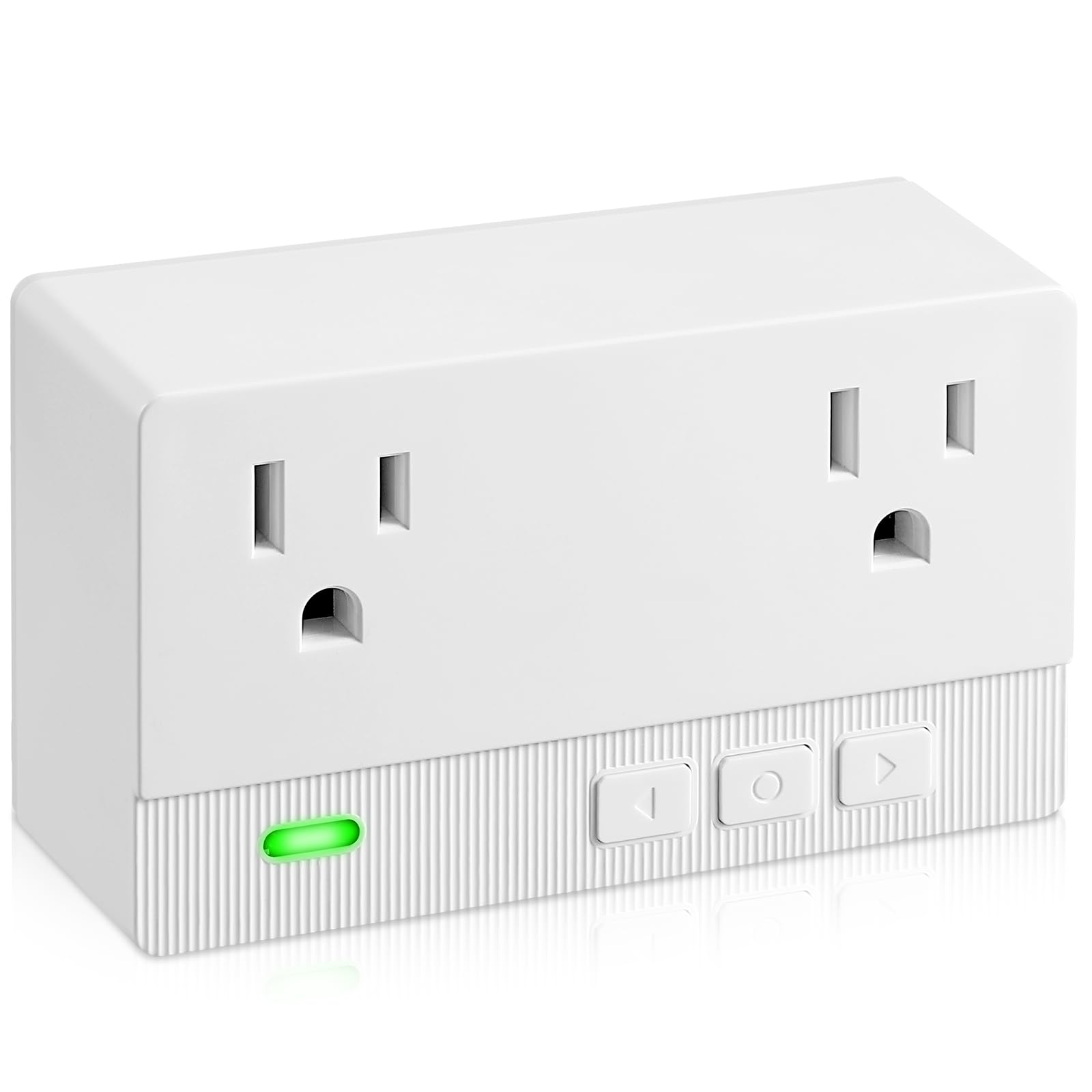 Power Failure Alarm with 2 Socket,80-110dB Adjustable Freezer Alarm with 4 Siren,Power Loss Alert with LED Indicator,Blackout Alert for GFI/GFCI Trips