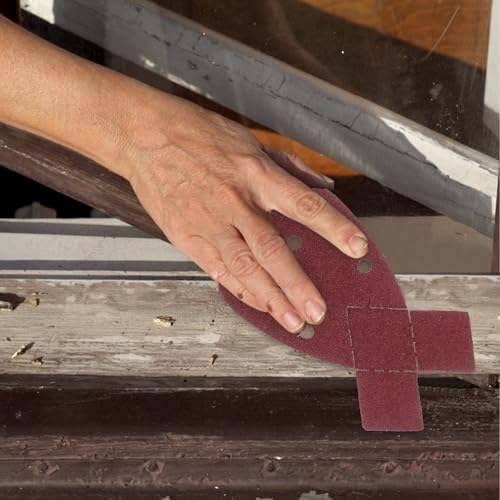Hojas de lija triangulares de aluminio Toddmomy para restauración 6