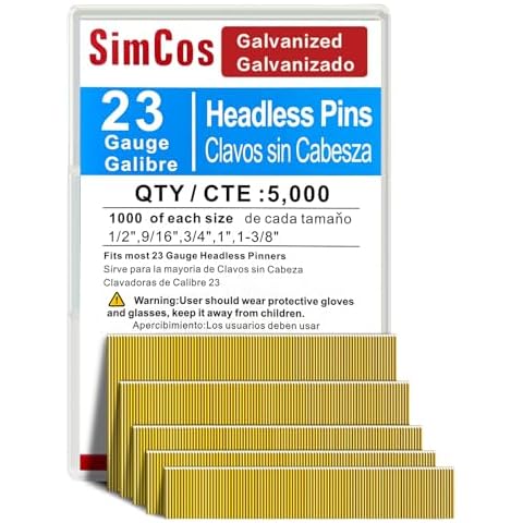 SimCos 23 Gauge Pinner Nails Assorted Pack Cover