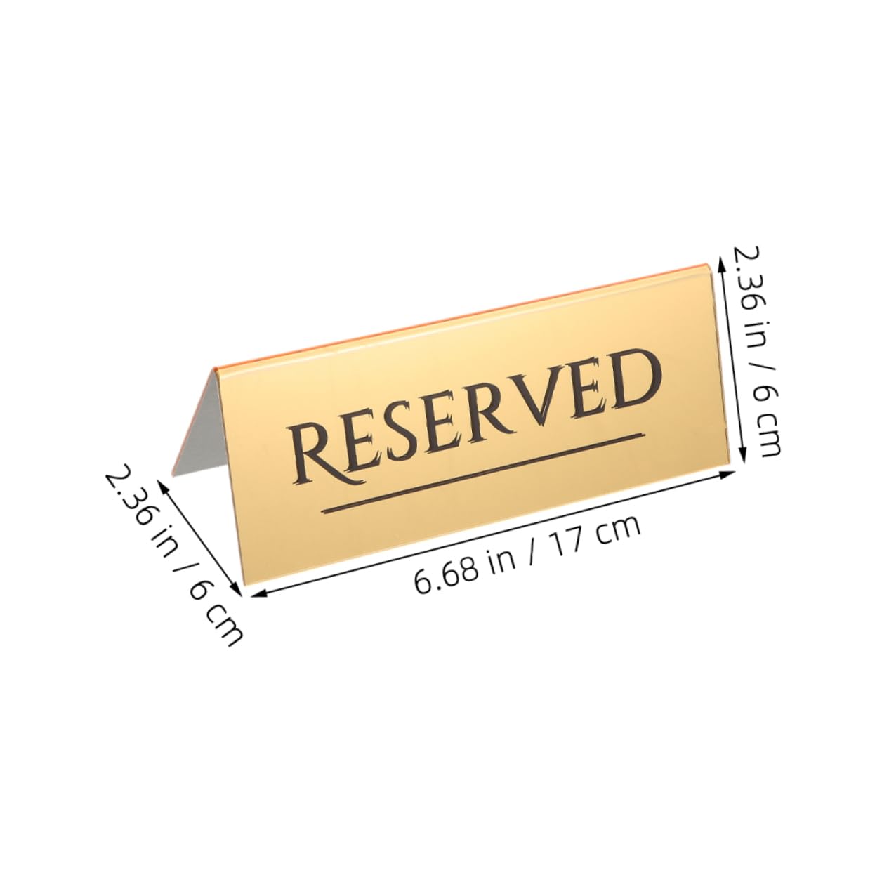 Cabilock 3pcs Wedding Reserved Signs Elegant Seating Sign for Events Restaurants Banquets Lightweight Convenient Table Decor for Seat Reservations