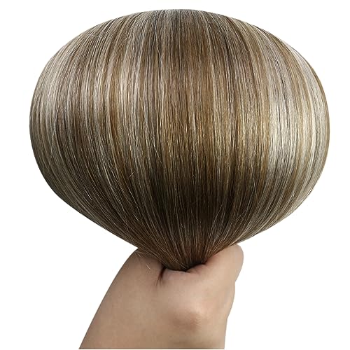 Image of Full Shine 20 Inch Human Hair Extensions Sew In, 105G Weft Extensions