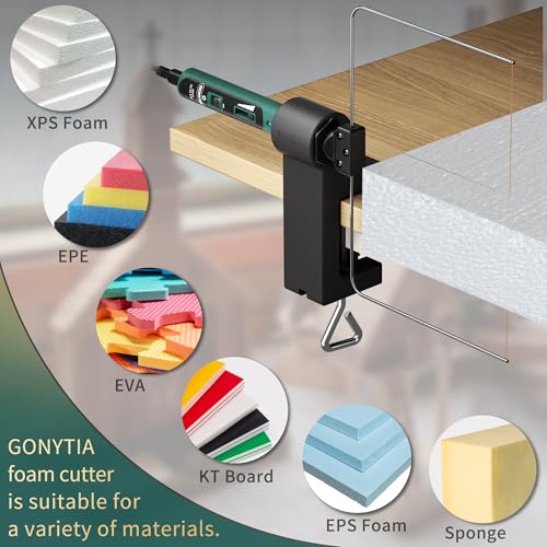 GONYTIA 27W Hot Wire Foam Cutter, Upgraded Cutting Tool with Temperature Controller Light Indicator, Styrofoam Hot Knife Foam Cutter for XPS Foam, EPE, EVA, KT Board, EPS Foam, Sponge - Image 2