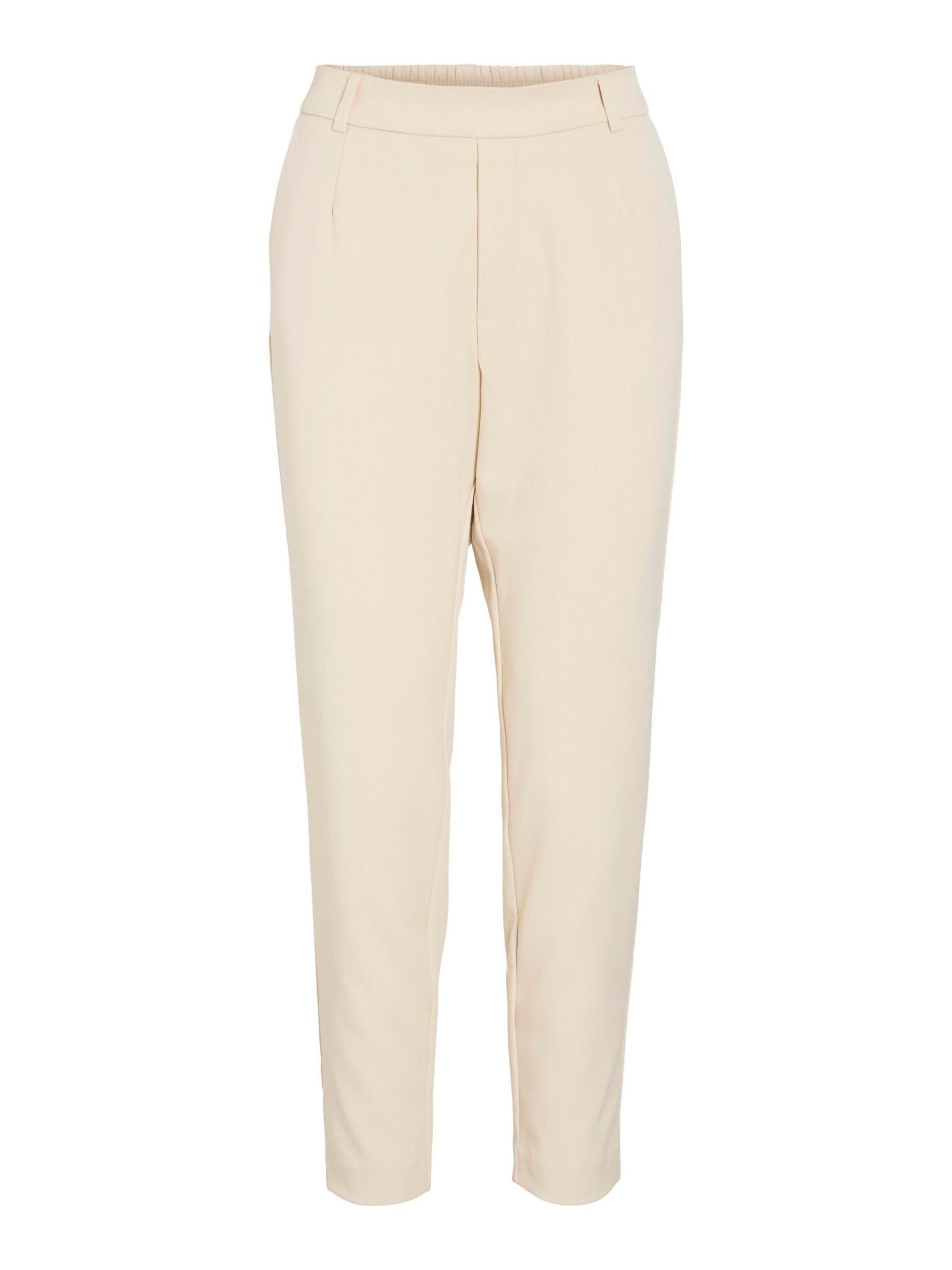 Vila Women's Sandshell Vivarone Hw Slim Pant-Noos, 12