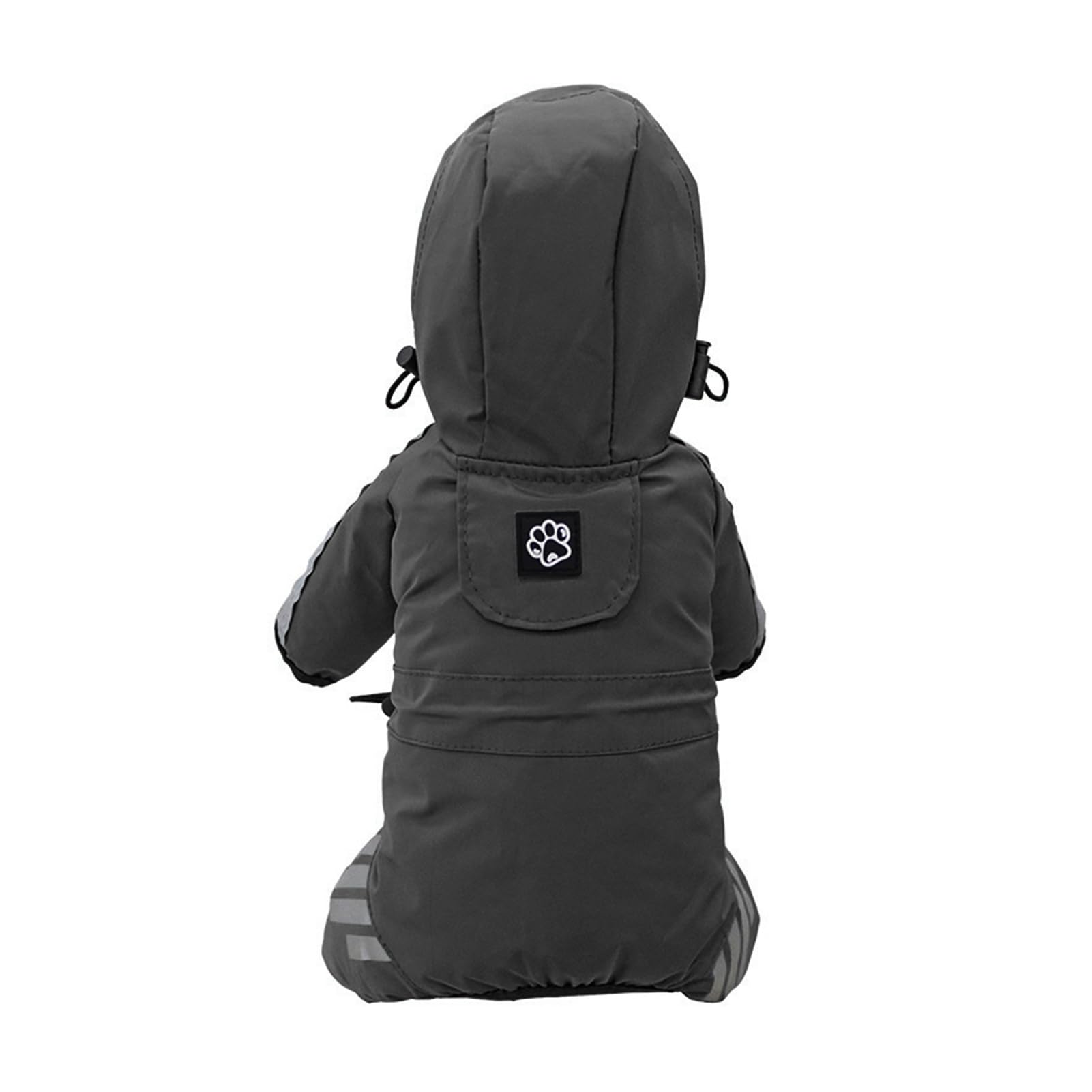Manteau de pluie imperméable réfléchissant pour chien avec bandes réfléchissantes à quatre pattes