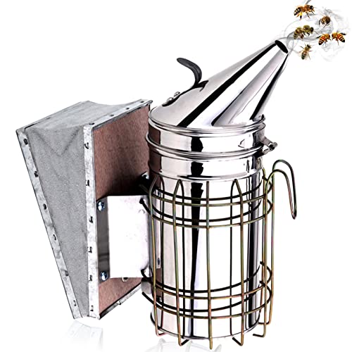 Steel Hive Smoke Equipo de Apicultura, Equipo de Apicultura, Fuelles de Acero Para un Fujo de Aire Superior y Excelente Emisión de Humo Para la Apicultura Cover