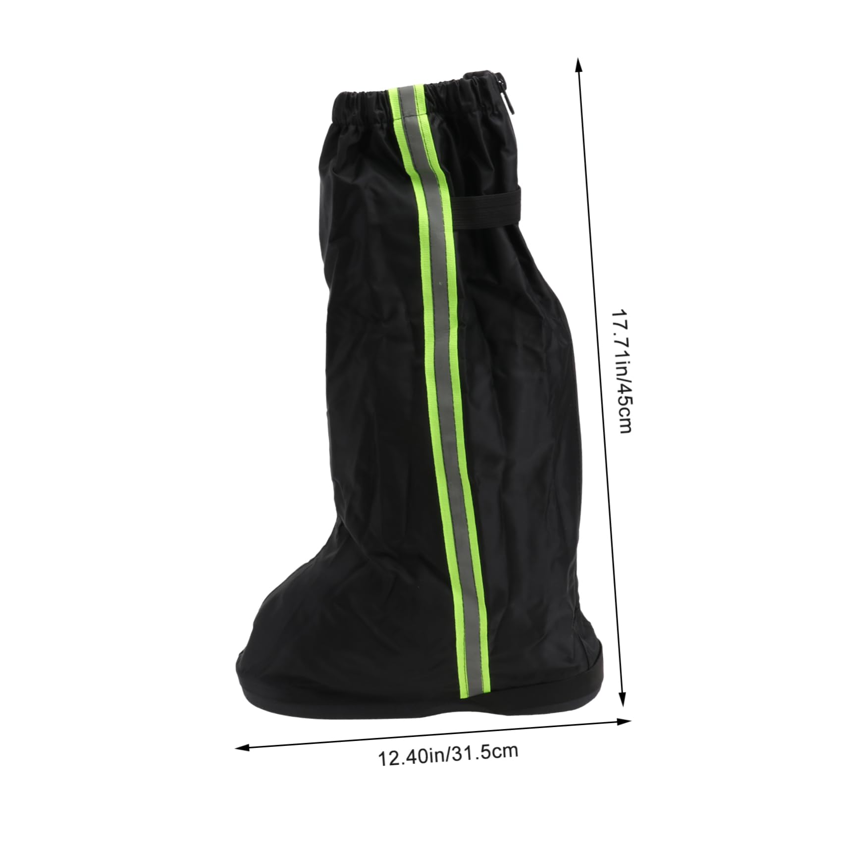 Toyvian Couvre-Chaussures Anti-Pluie Bottes Neige Gaiteurs Preuve Cheville Randonnée Couvre-Jambes Extérieur Guêtres D'extérieur Tissu Oxford Black