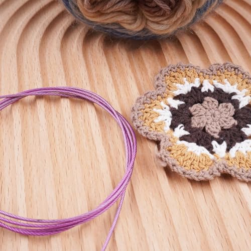Image of Weabetfu Options Interchangeable Circular Knitting Needle Cable,Swivel 360 Inter.Cable for Circular Needle - 47inch(120cm)