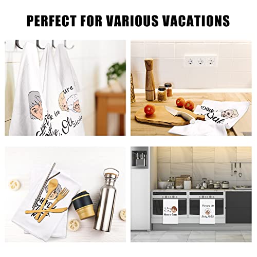 Homento Funny Kitchen Towels-Golden Inspired Gifts For Women,Golden Merchandise Towels Set,Funny Novelty Hand Towels For Girls Night-Unique Birthday Gift For Mom Best Friend,House Warming Gifts Idea #TOP6